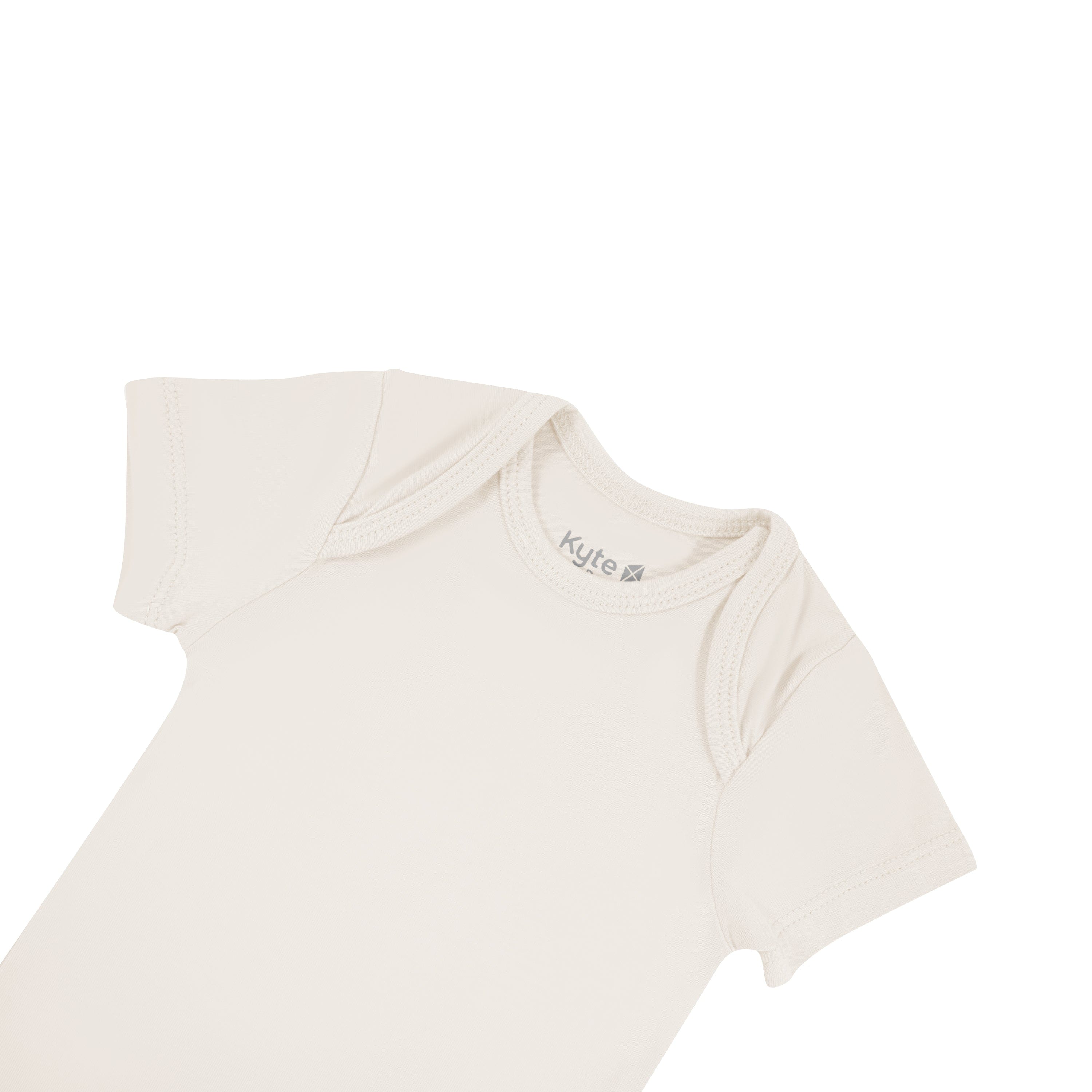 Kyte Baby Short Sleeve Bodysuits Bodysuit in Oat