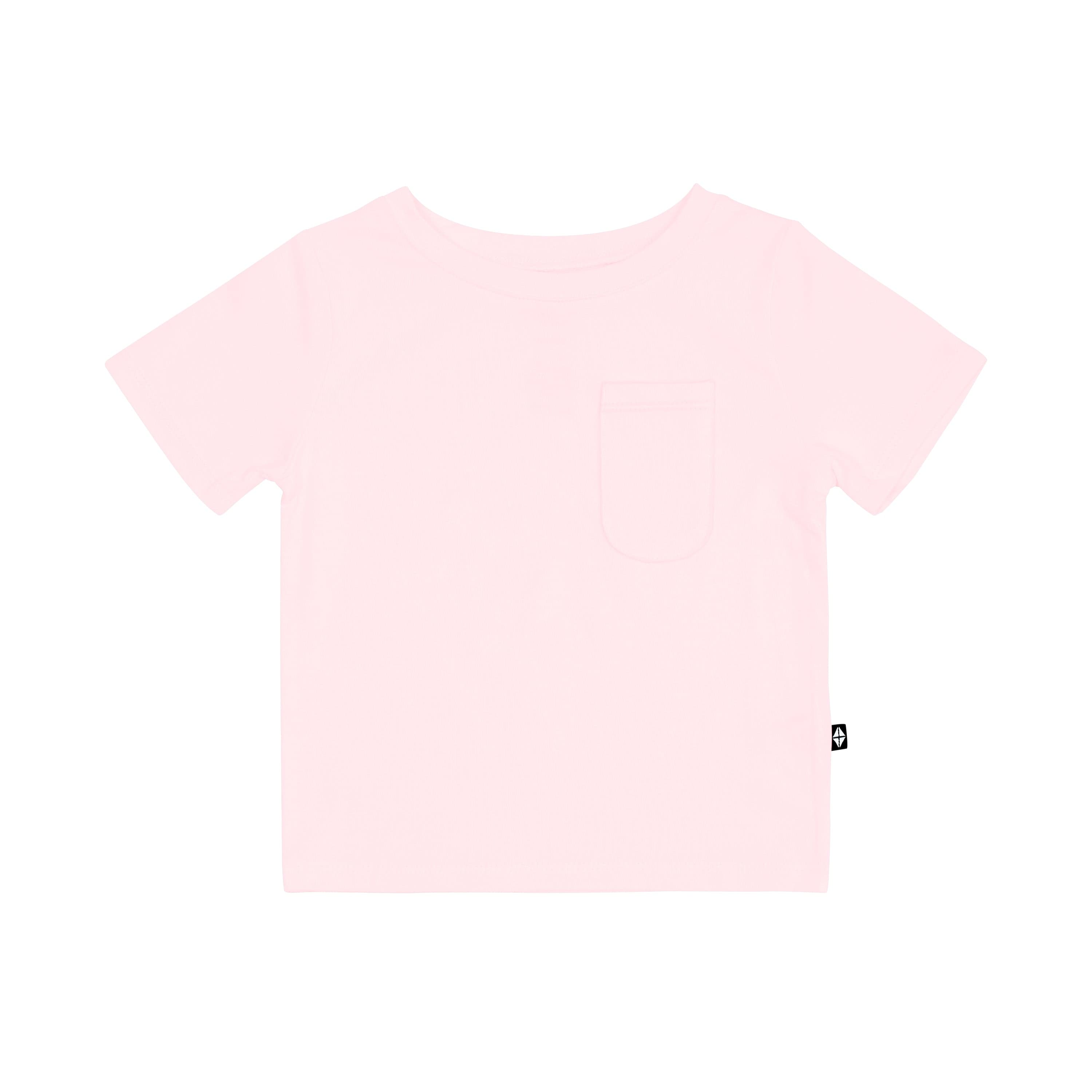 Kyte Baby Short Sleeve Toddler Unisex Tee Toddler Crew Neck Tee in Sakura