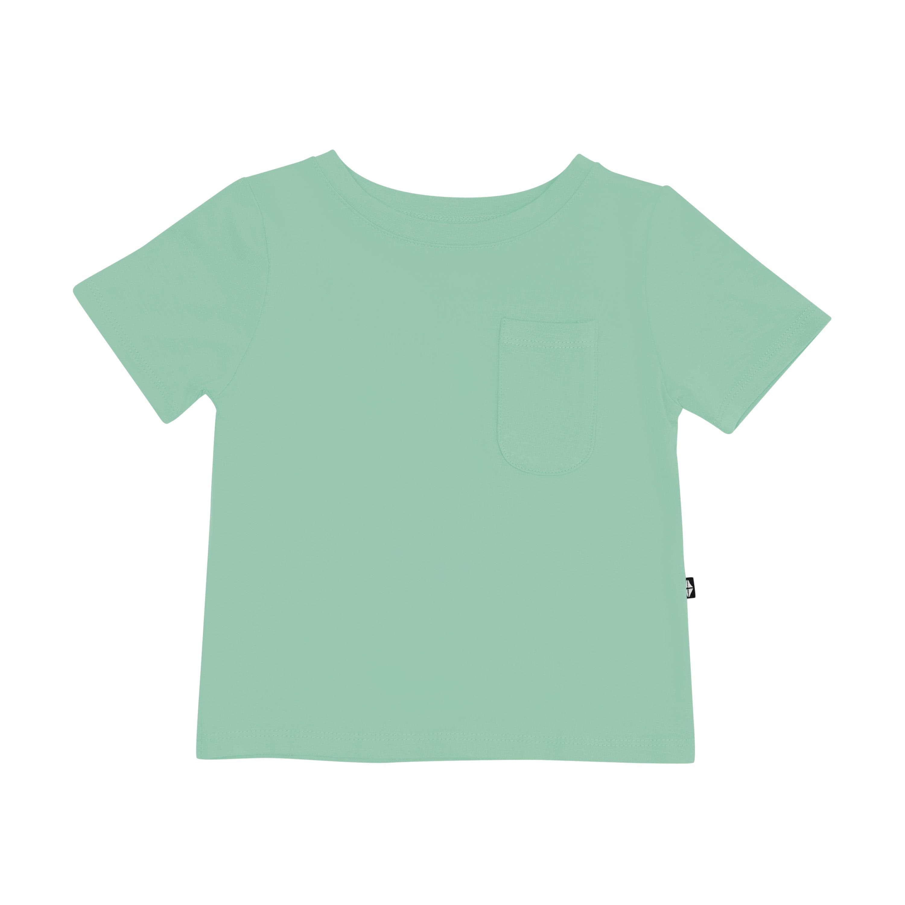 Kyte Baby Short Sleeve Toddler Unisex Tee Toddler Crew Neck Tee in Wasabi