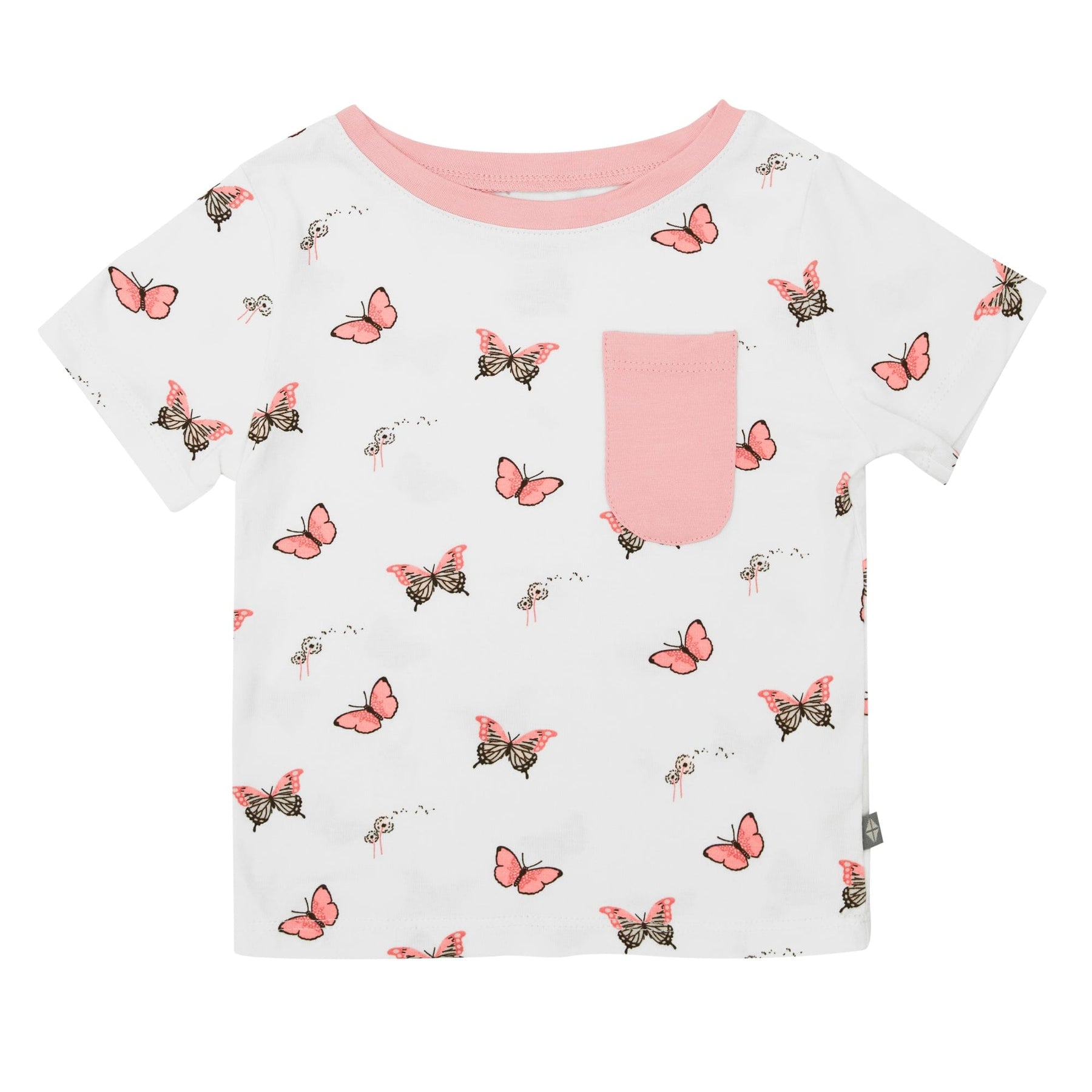 Kyte BABY Short Sleeve Toddler Unisex Tee Toddler Unisex Tee in Butterfly