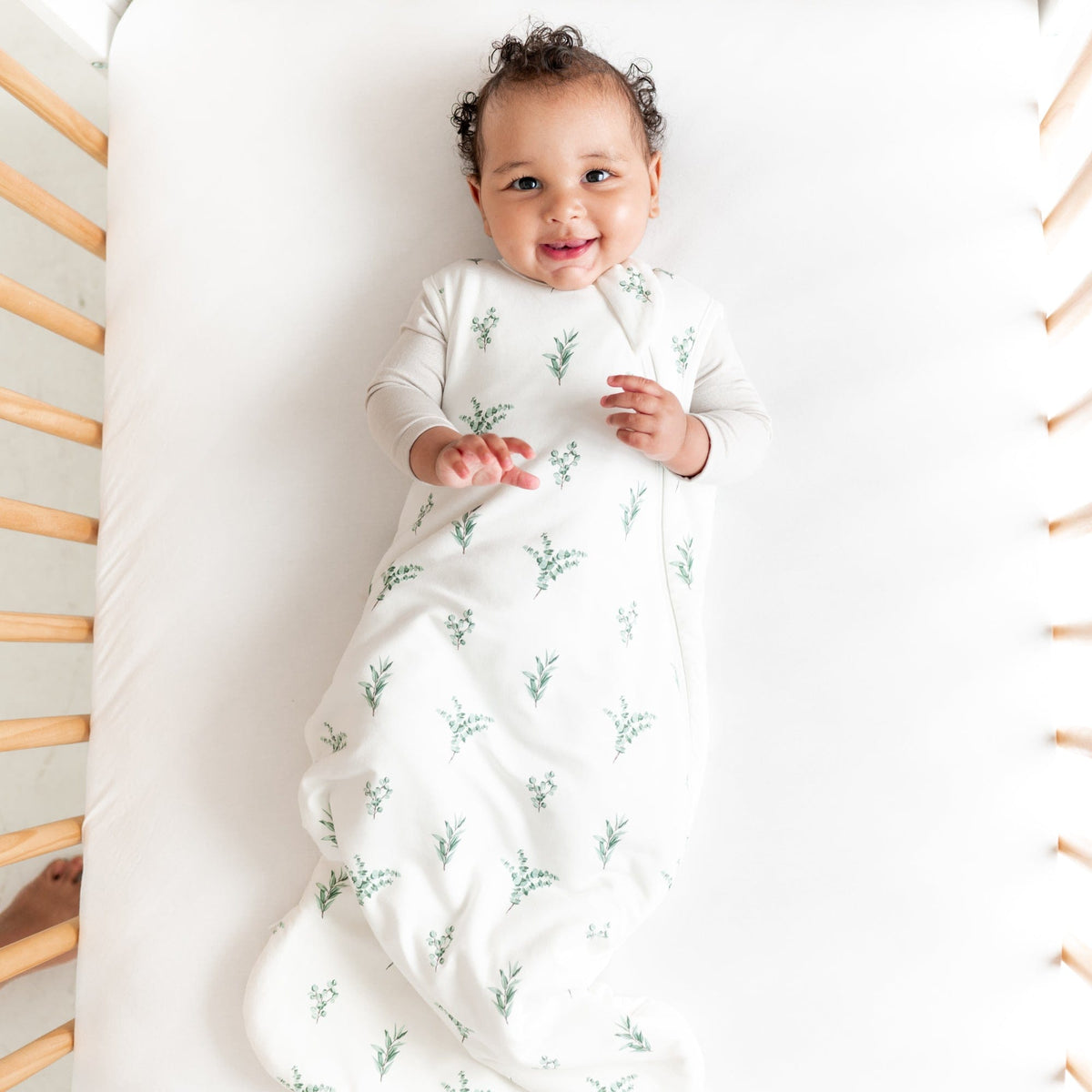 Kyte BABY Sleep Bag 1.0 Tog Printed Sleep Bag in Eucalyptus 1.0