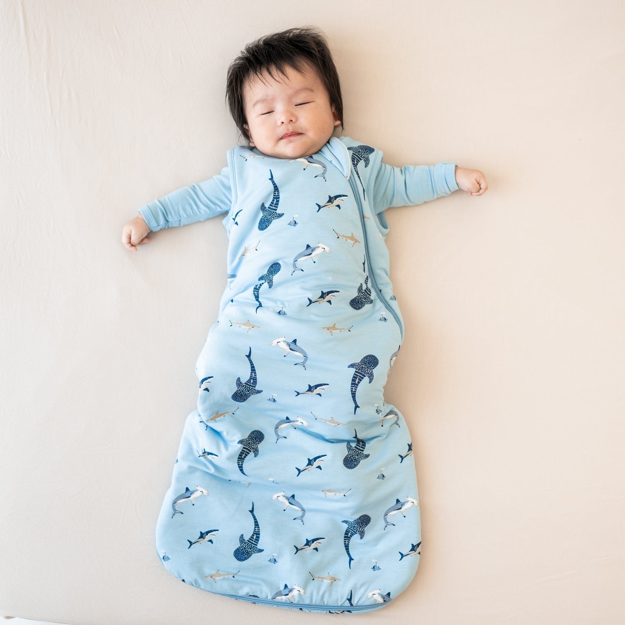 Kyte BABY Sleep Bag 1.0 Tog Sleep Bag in Stream Shark 1.0