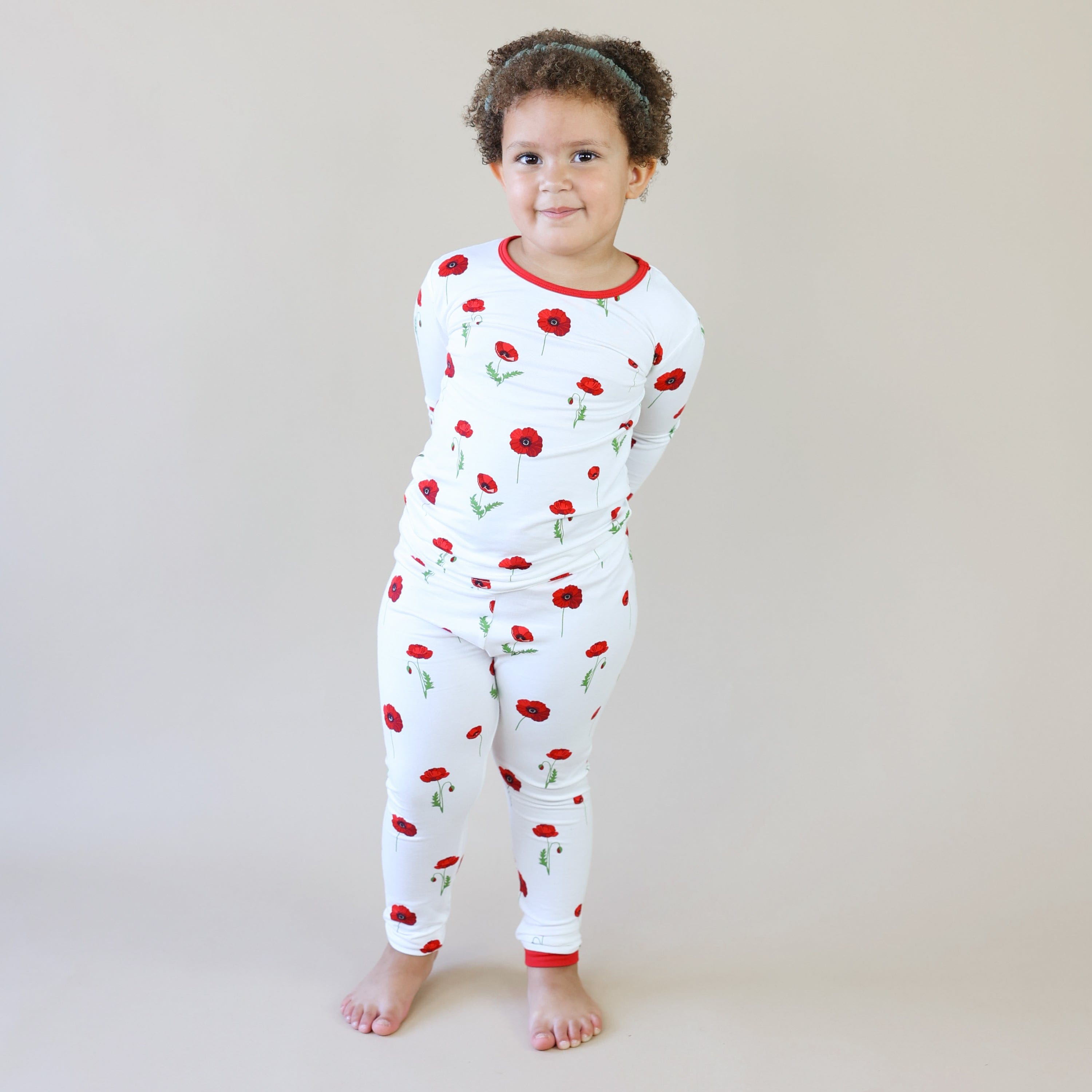 Kyte Baby Toddler Long Sleeve Pajamas Long Sleeve Pajamas in Cloud Poppies