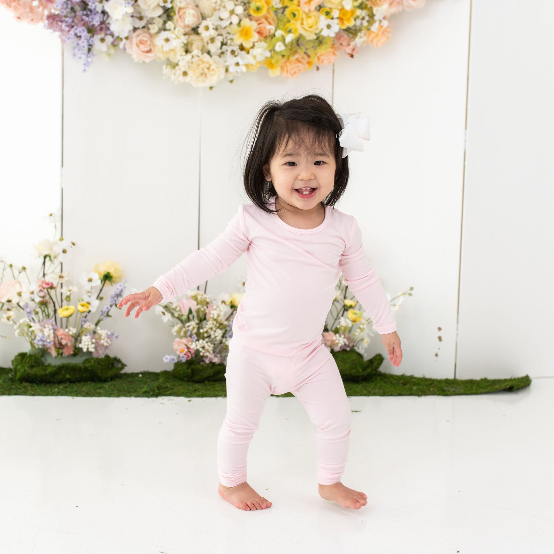 Kyte Baby Toddler Long Sleeve Pajamas Long Sleeve Pajamas in Sakura