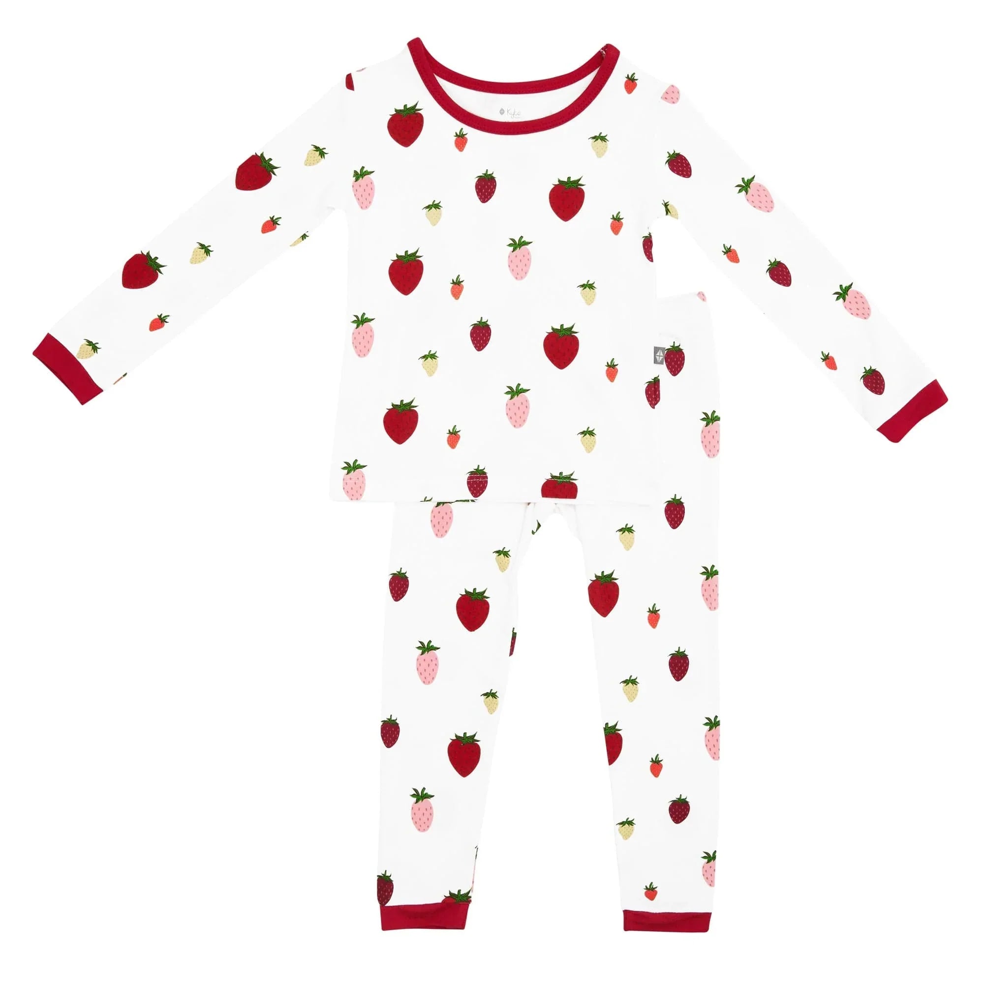 Long Sleeve Pyjamas in Strawberry