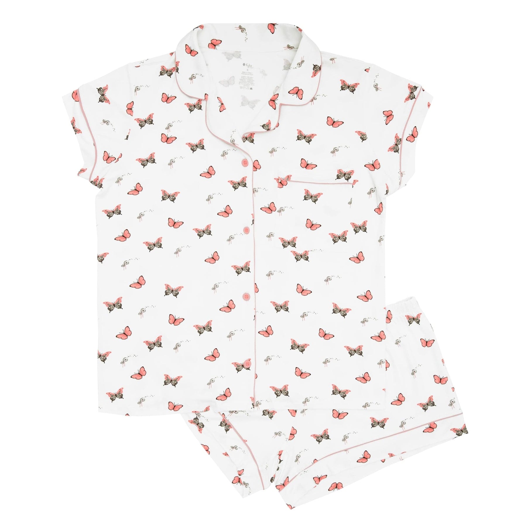 Kyte BABY Women’s Short Sleeve Pajama Set Women’s Short Sleeve Pajama Set in Butterfly