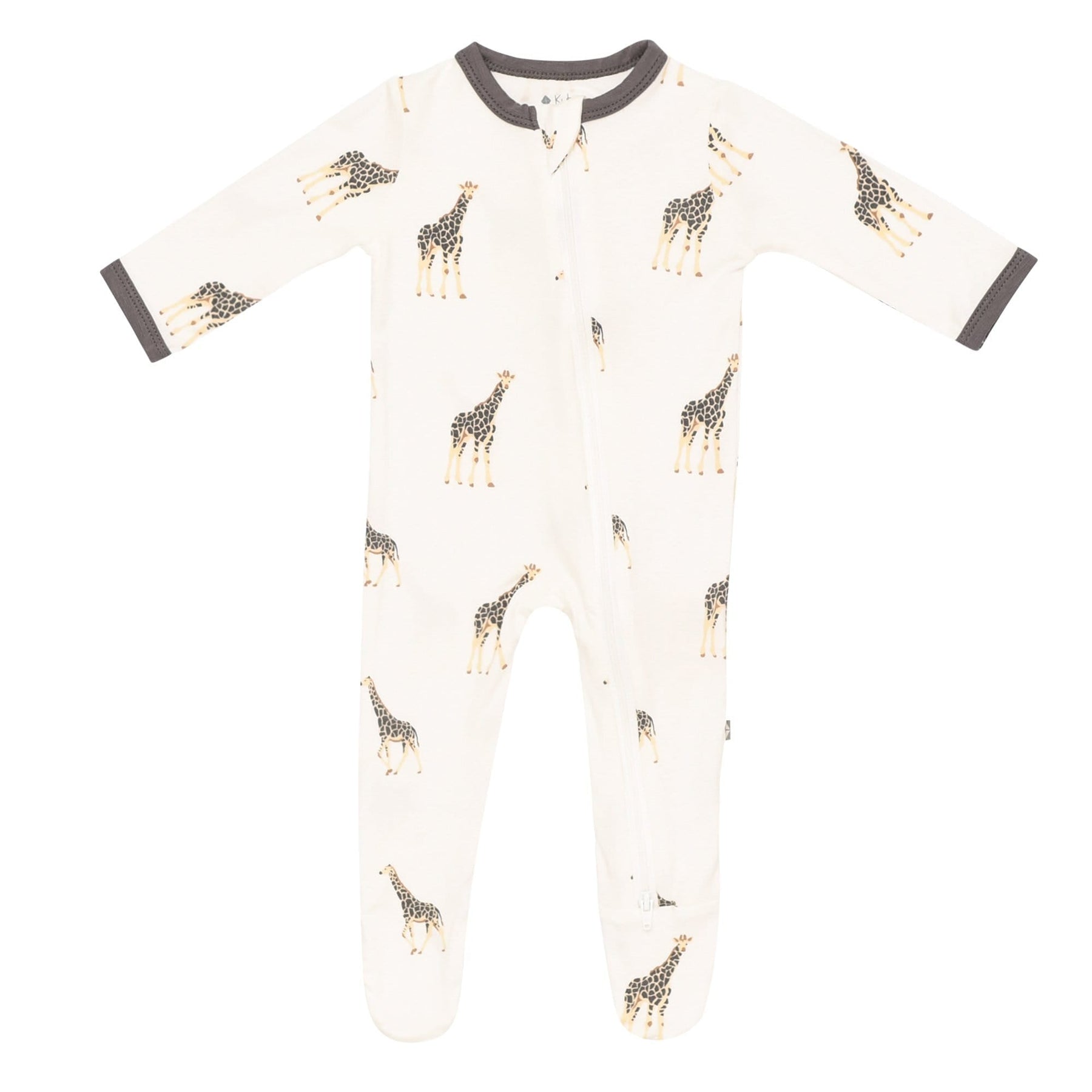 Kyte BABY Zippered Footies Printed Zippered Footie in Giraffe