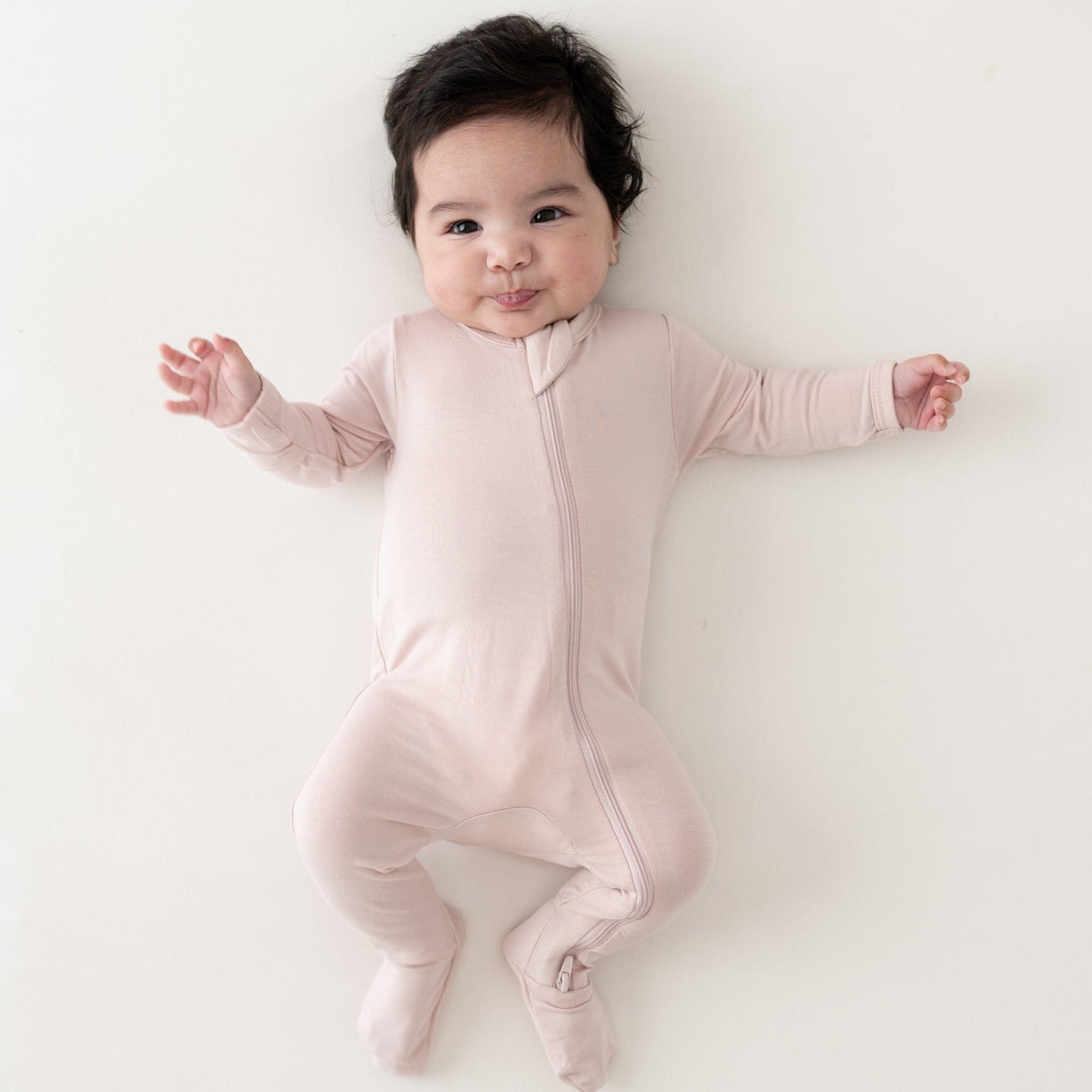 Kyte BABY Zippered Footies Zippered Footie in Blush