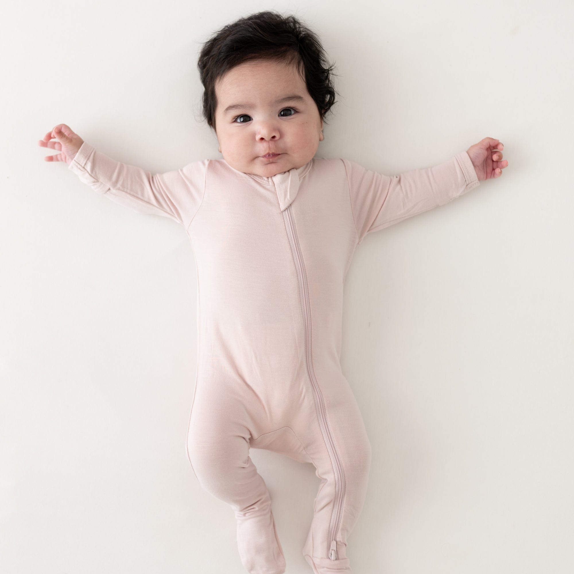 Kyte Baby Zippered Romper - Blush Kyte Baby Zippered Romper - Blush