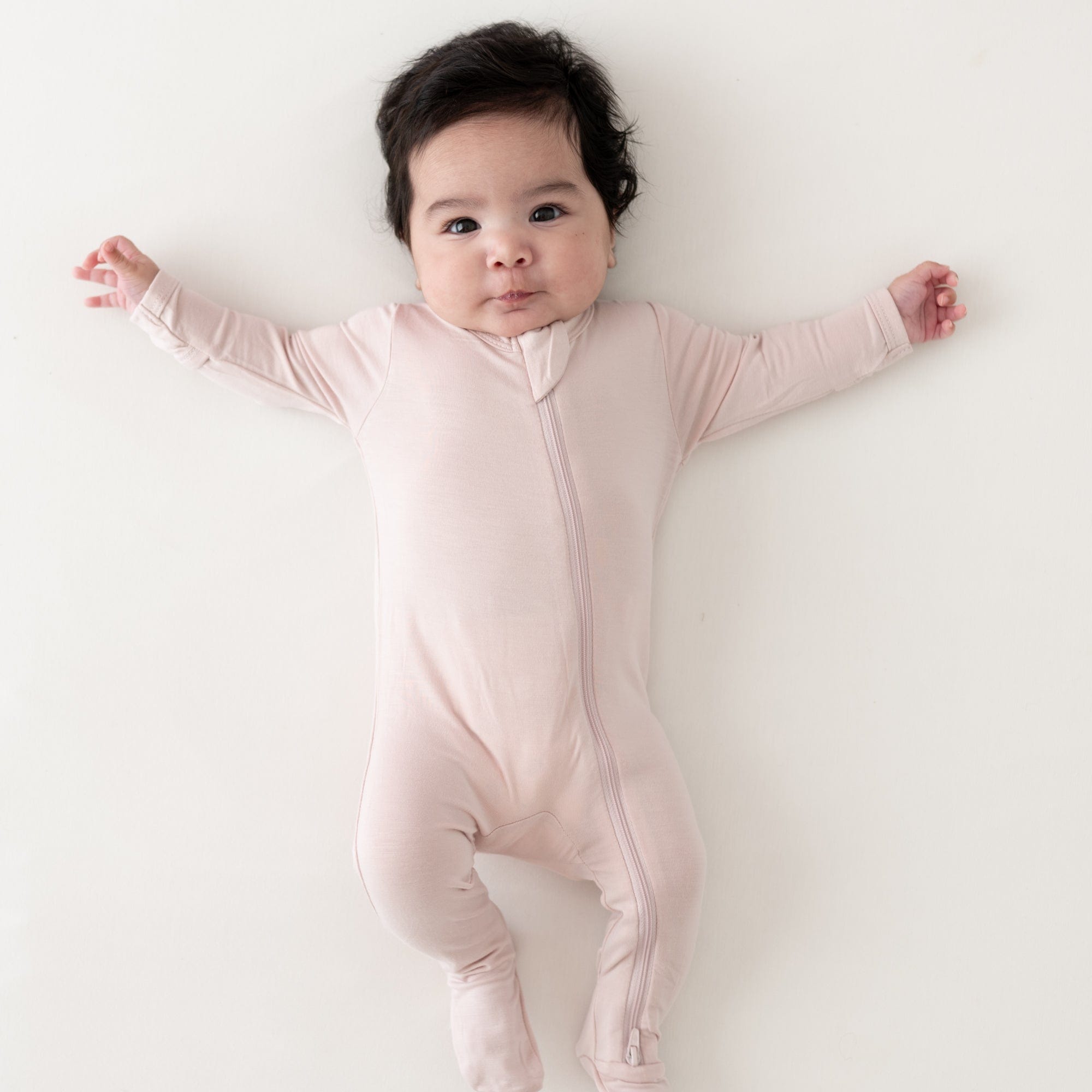 Kyte BABY Zippered Footies Zippered Footie in Blush