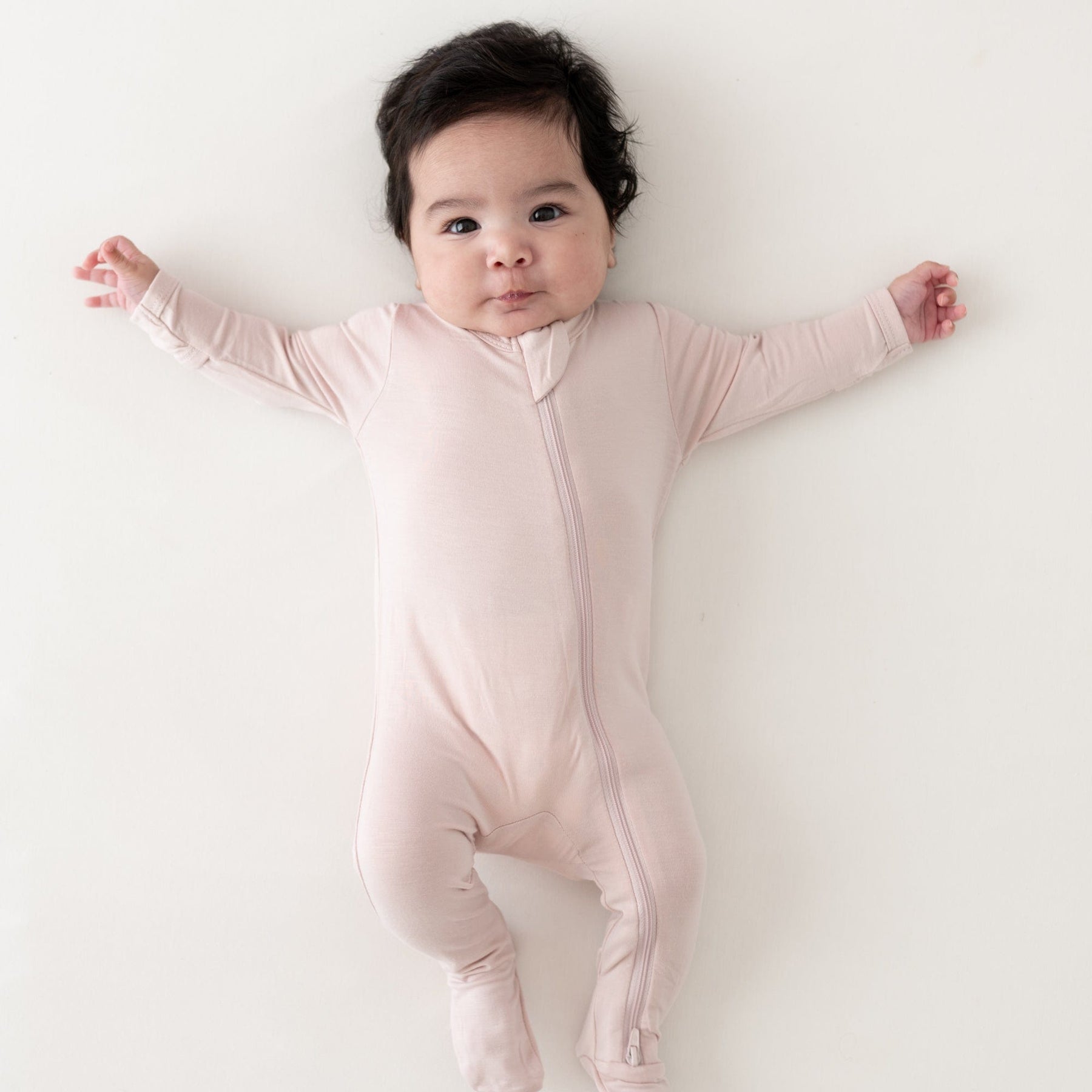 Kyte BABY Zippered Footies Zippered Footie in Blush