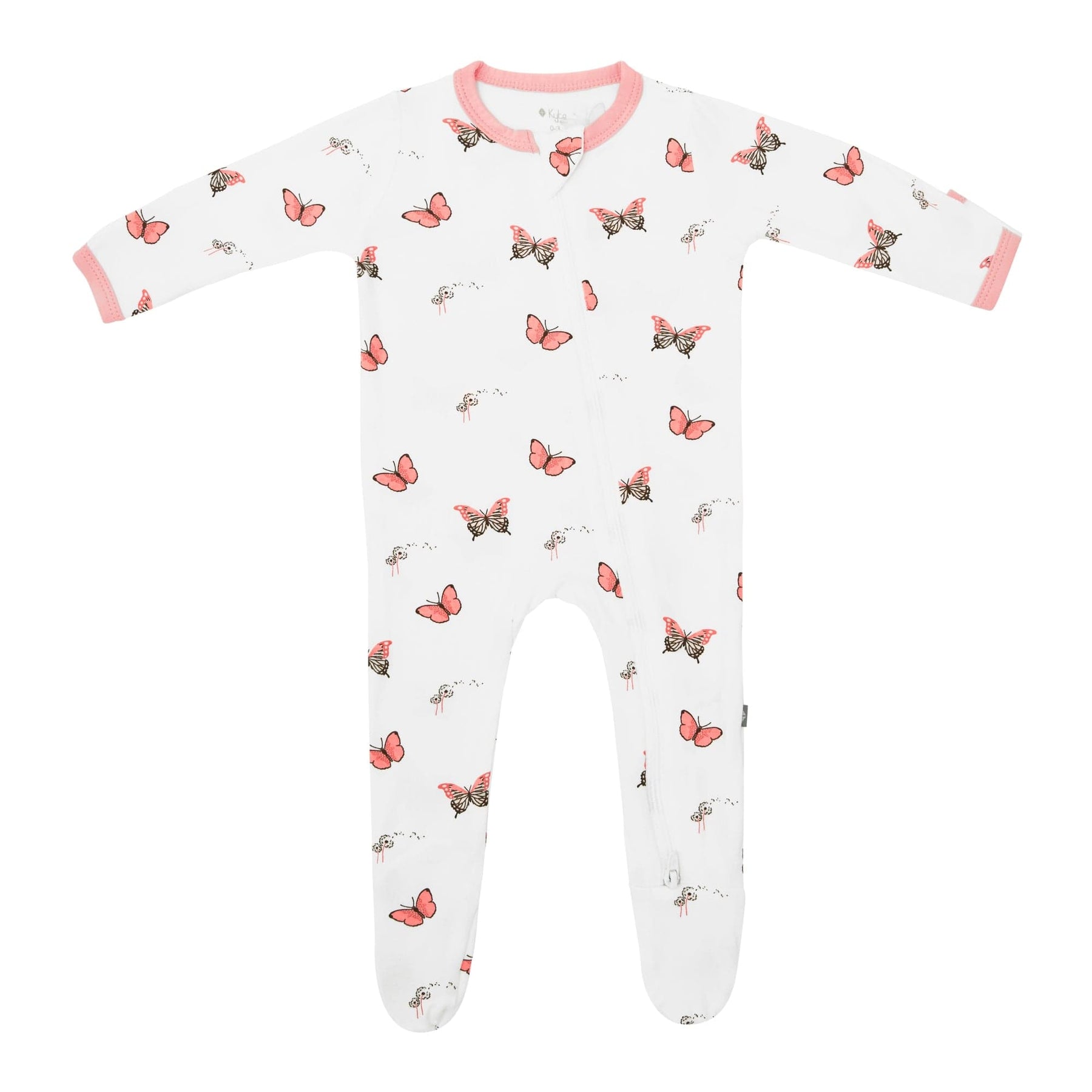 Kyte BABY Zippered Footies Zippered Footie in Butterfly