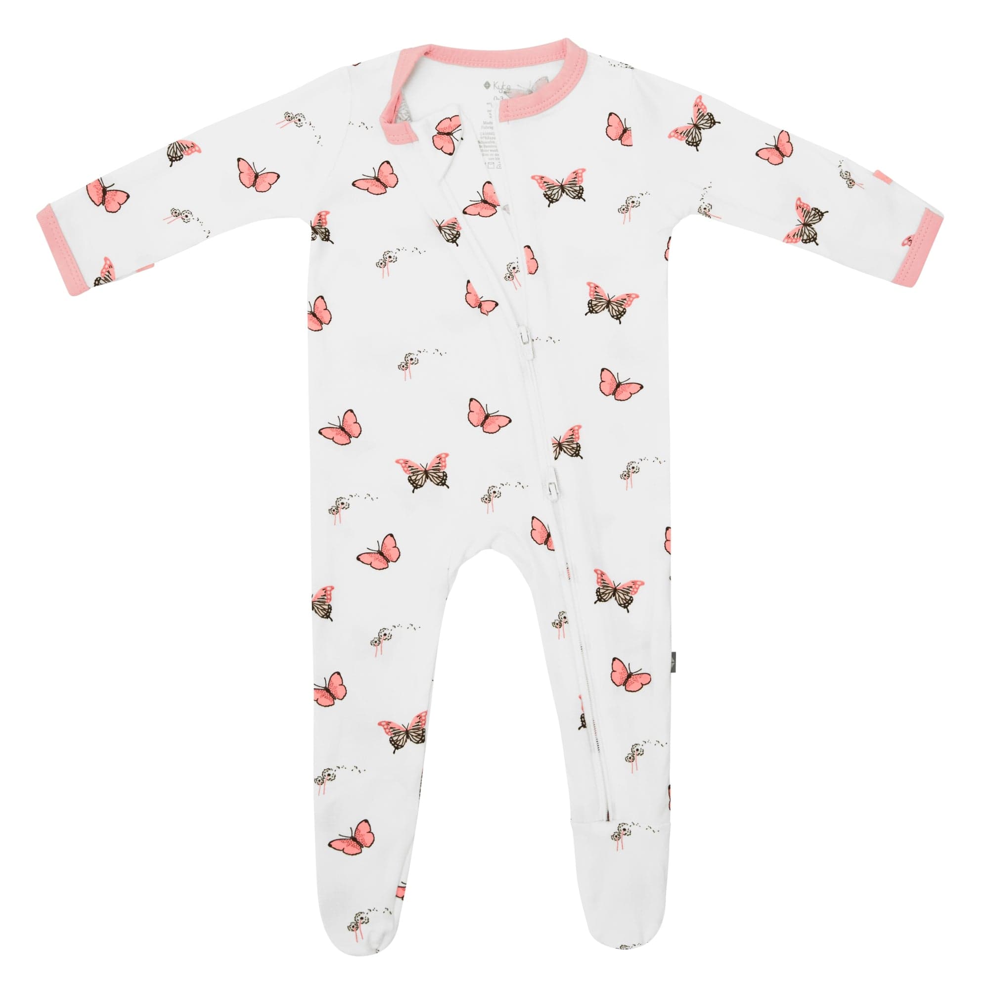 Kyte BABY Zippered Footies Zippered Footie in Butterfly