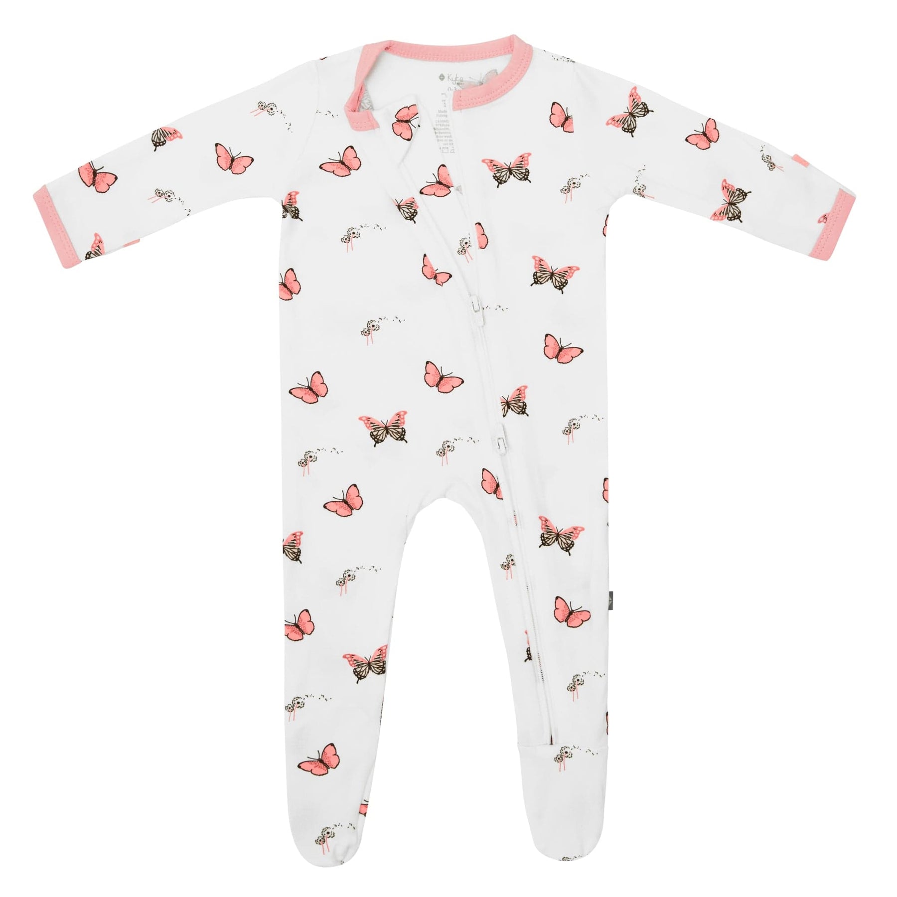 Kyte BABY Zippered Footies Zippered Footie in Butterfly