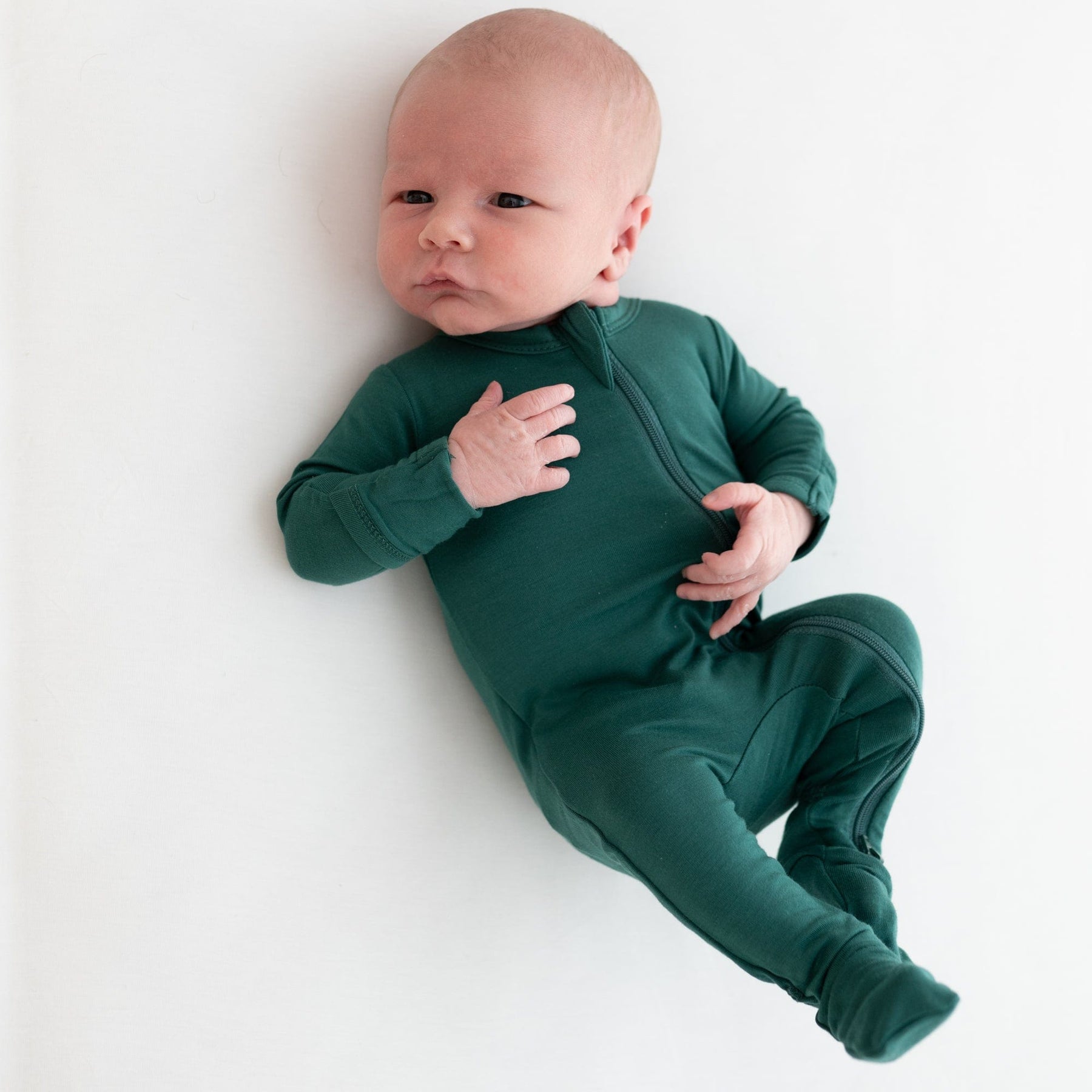 Kyte BABY Zippered Footies Zippered Footie in Emerald