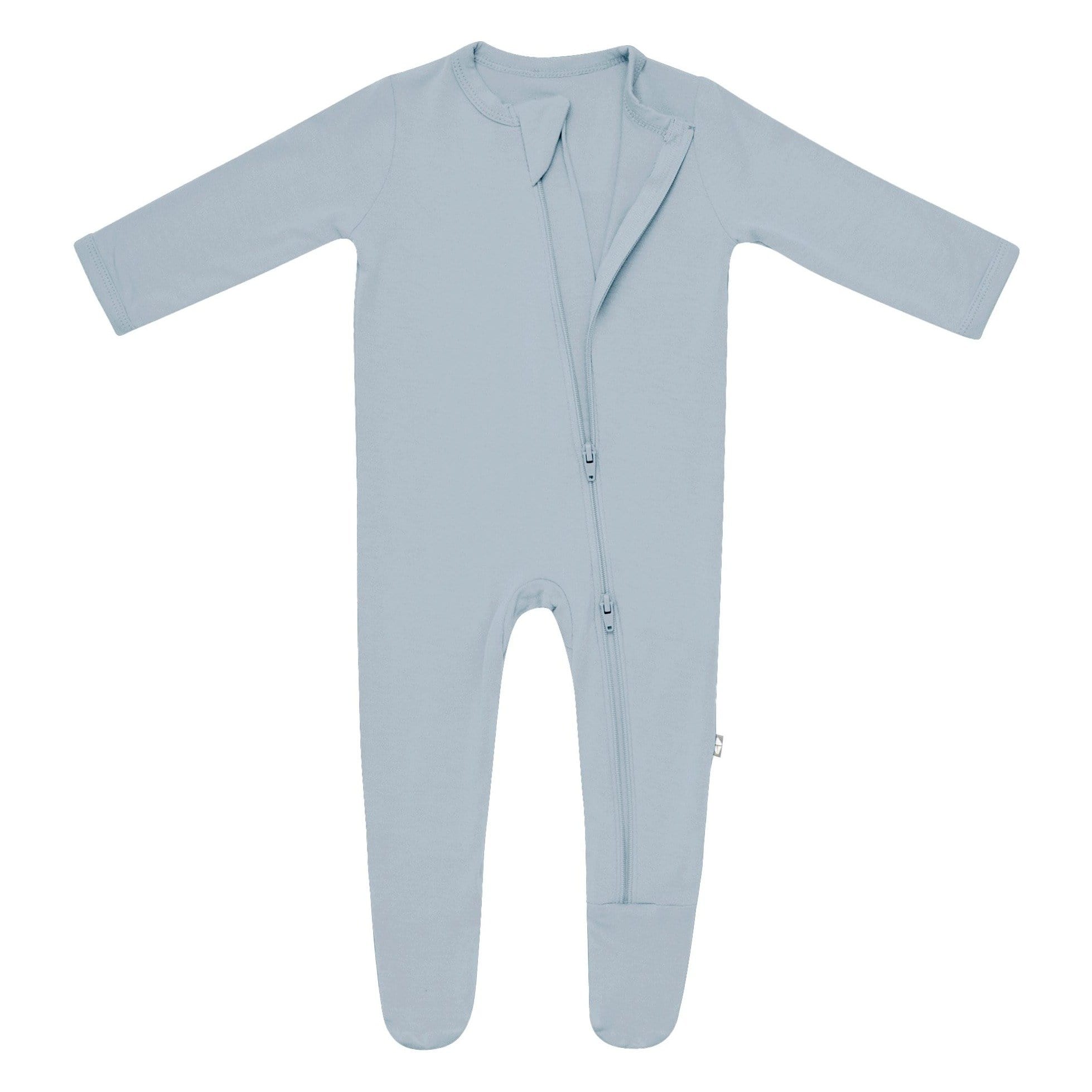 Kyte BABY Zippered Footies Zippered Footie in Fog