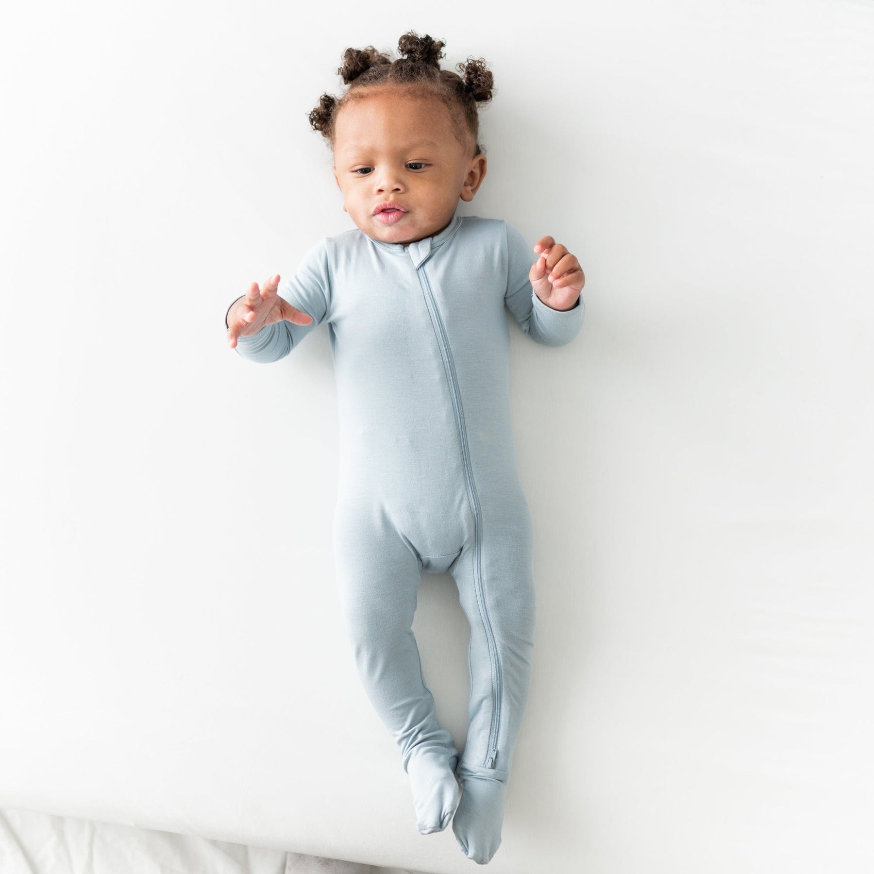 Kyte BABY Zippered Footies Zippered Footie in Fog