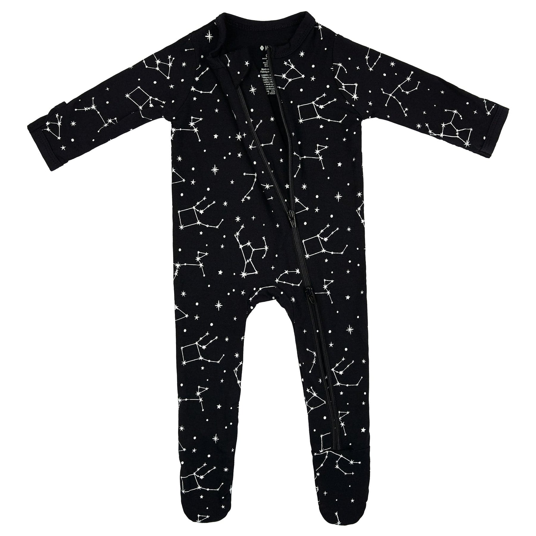 Kyte BABY Zippered Footies Zippered Footie in Midnight Constellations