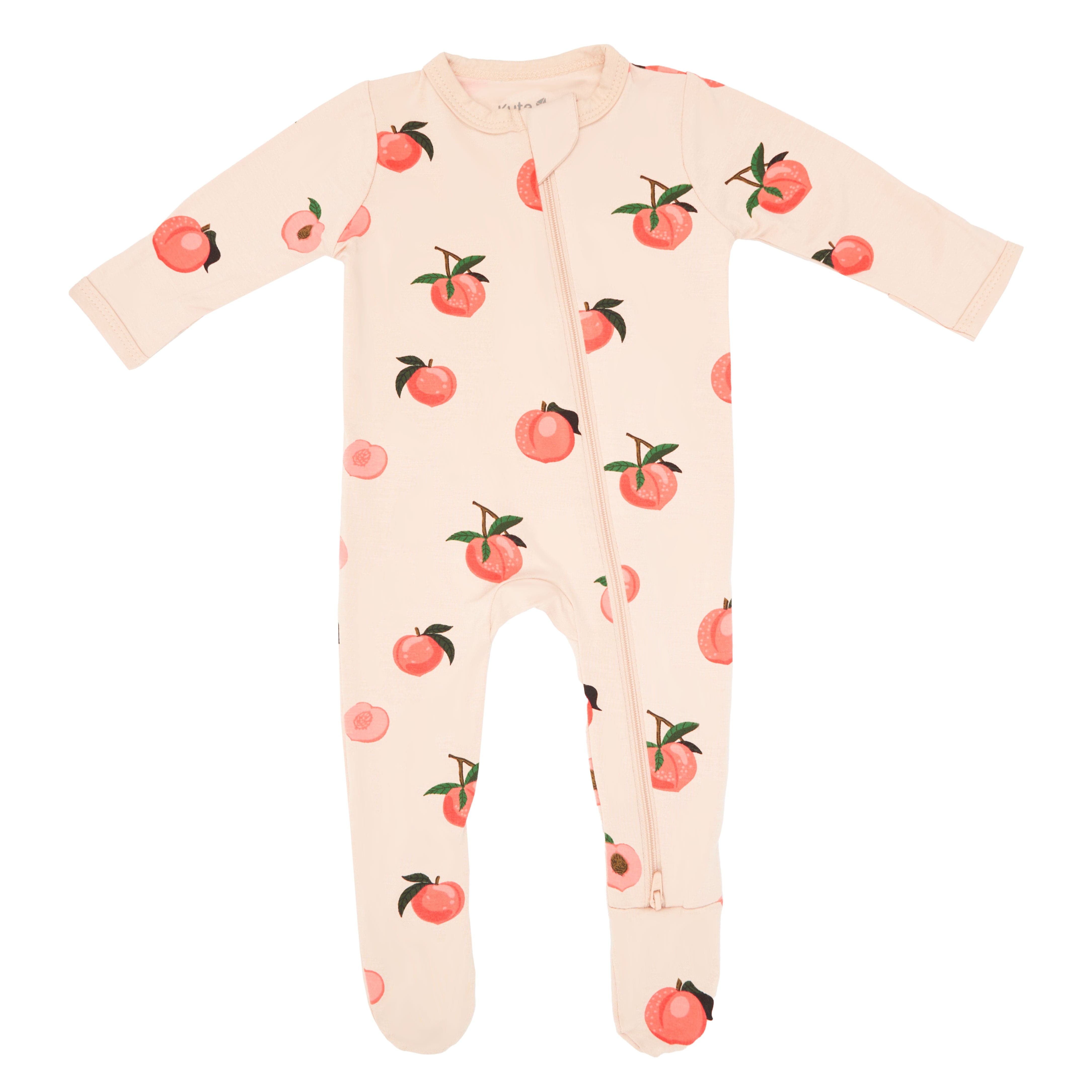 Kyte Baby Zippered Footies Zippered Footie in Peach