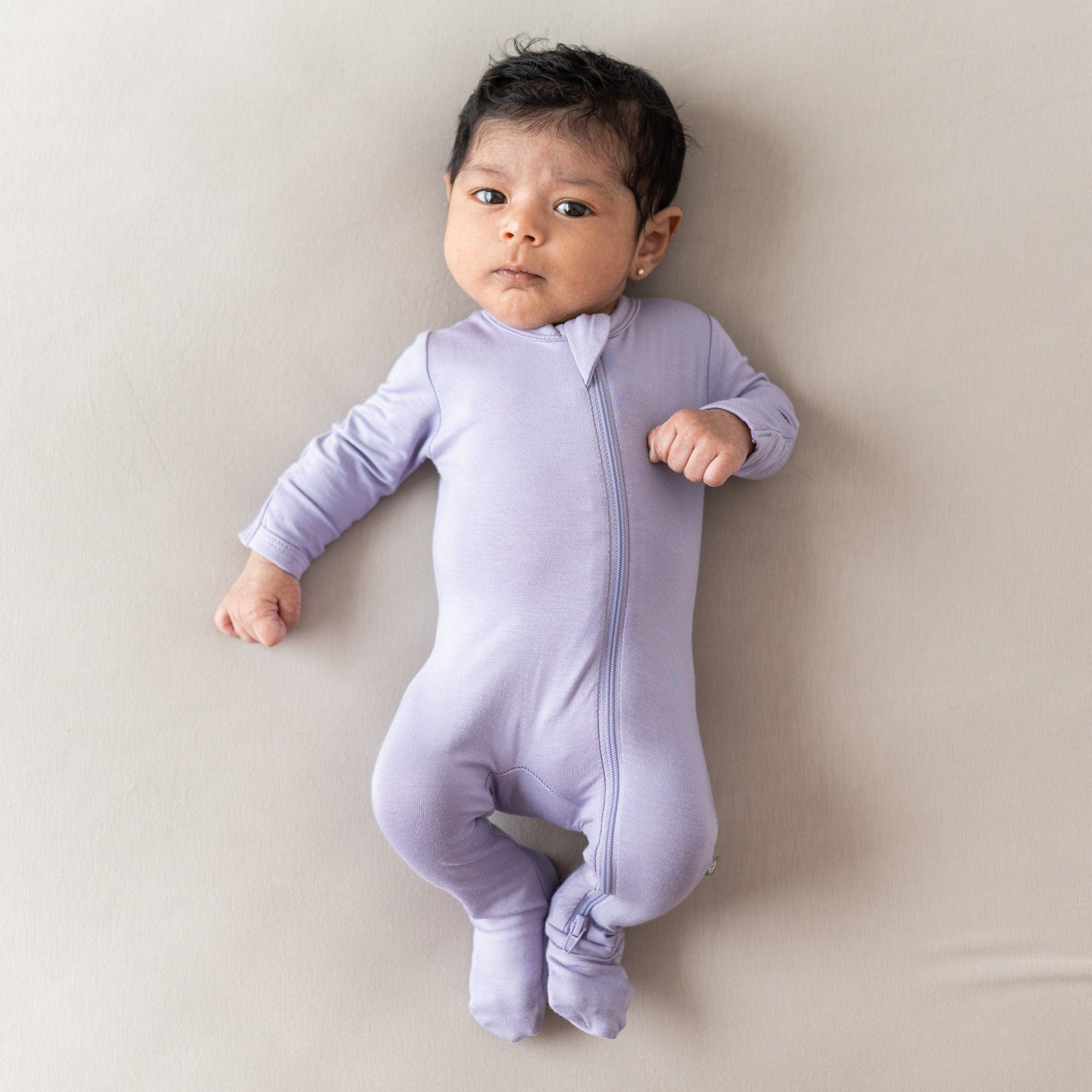 Kyte BABY Zippered Footies Zippered Footie in Taro