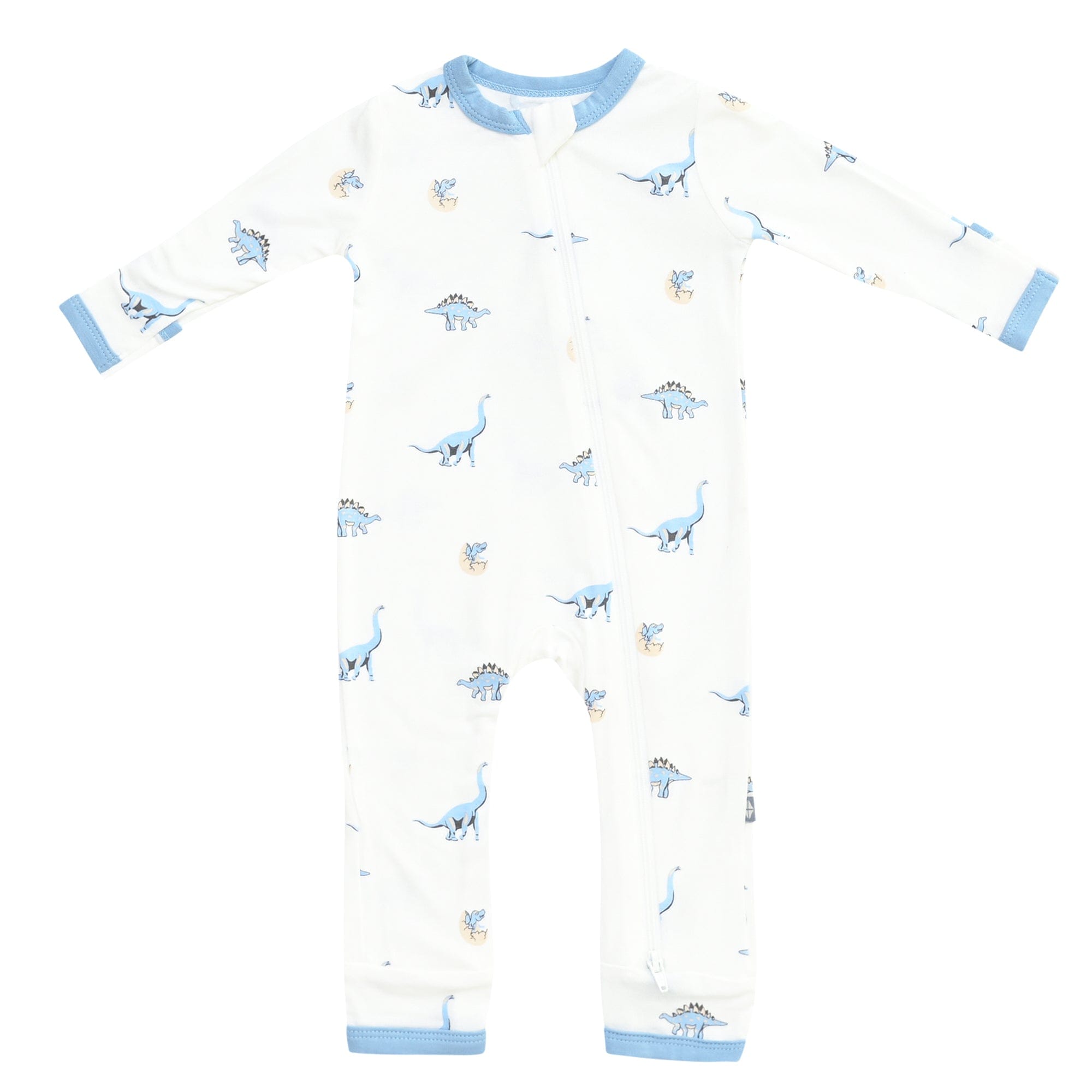 Kyte BABY Zippered Rompers Printed Zippered Romper in Jurassic