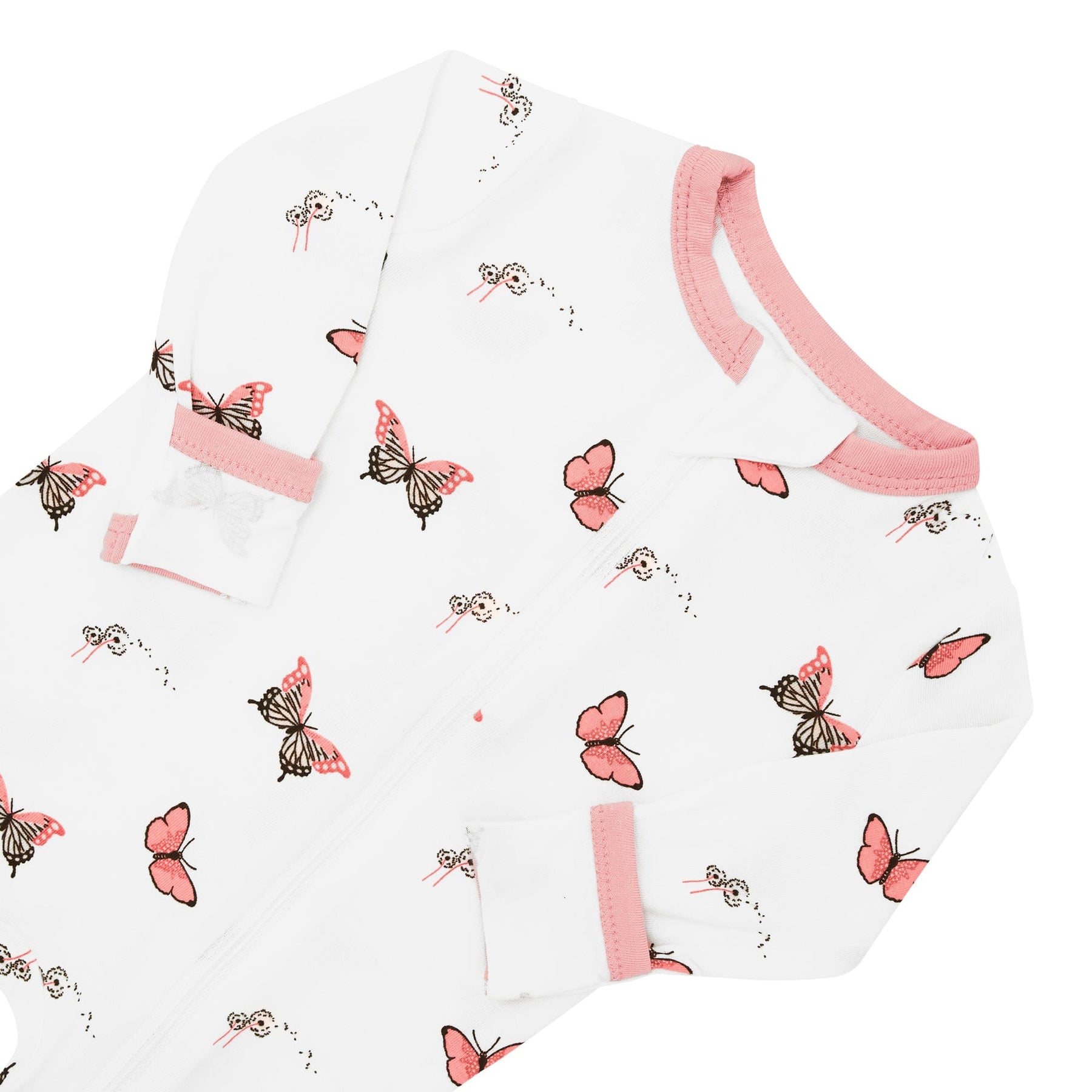 Kyte BABY Zippered Rompers Zippered Romper in Butterfly