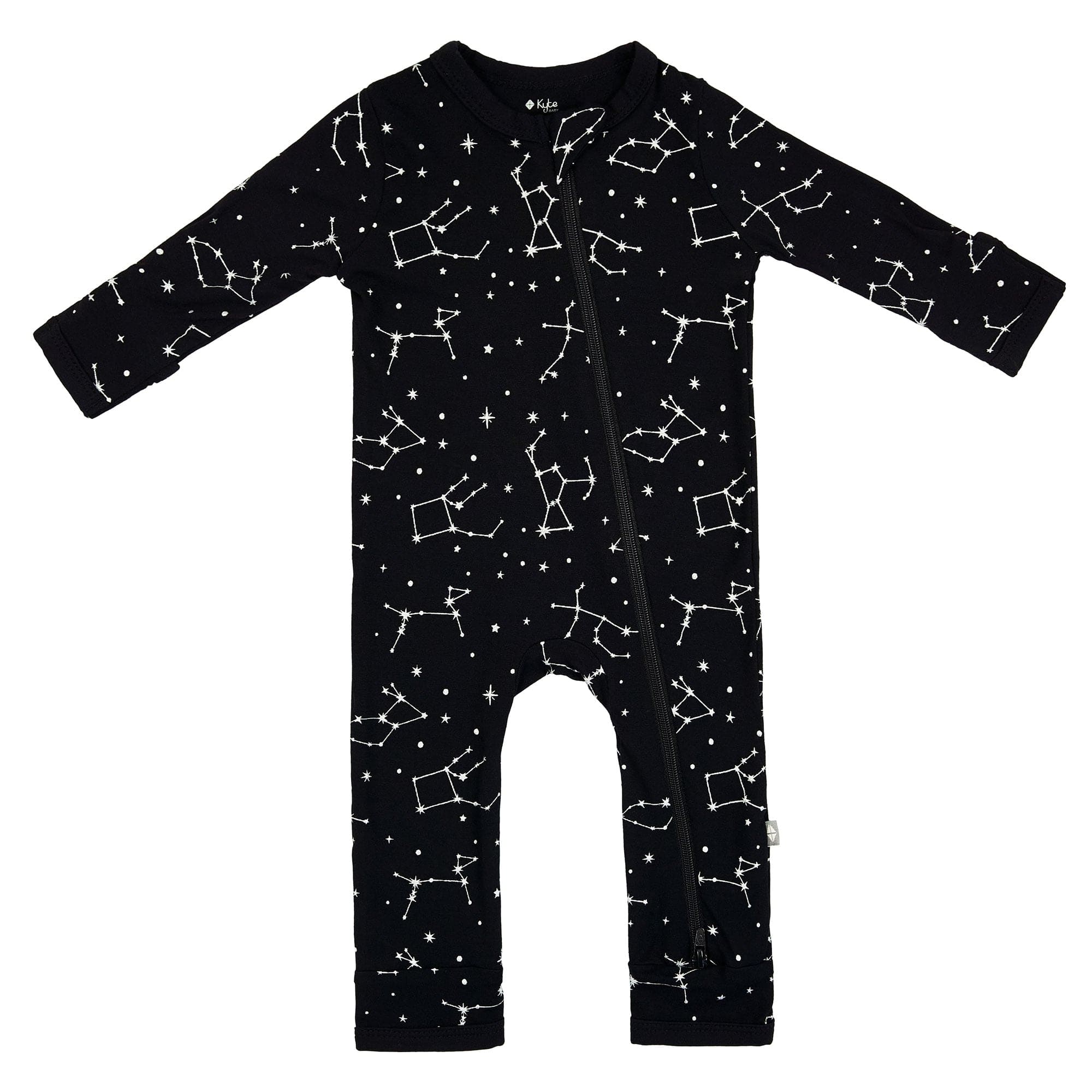 Kyte BABY Zippered Rompers Zippered Romper in Midnight Constellations